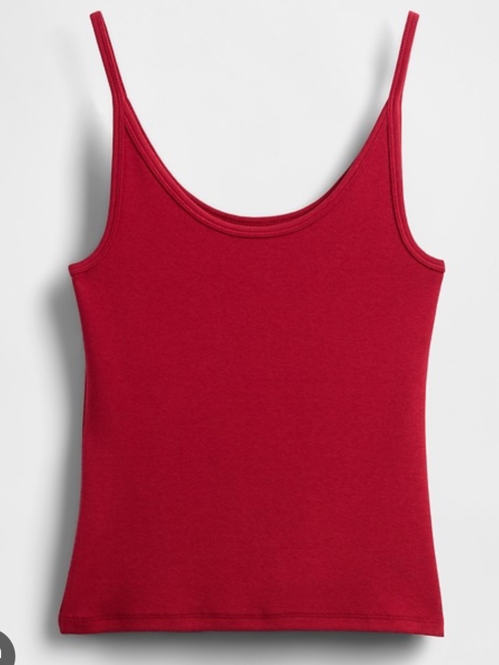 GAP Modern Crop Cami - Sled Red